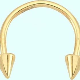 Sembol Gold 14 Ayar Sivri Uç Altın Yarım Halka Kulak Piercing