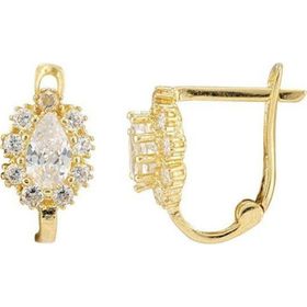 Sembol Gold 14 Ayar Taşlı Altın Çocuk Küpe