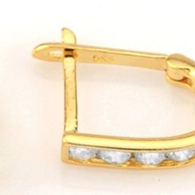 Sembol Gold 14 Ayar Taşlı Altın Çocuk Küpe