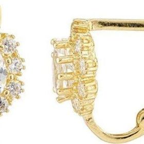 Sembol Gold 14 Ayar Taşlı Altın Çocuk Küpe