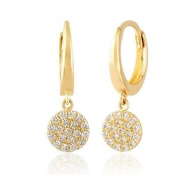 Sembol Gold 14 Ayar Taşlı Altın Küpe