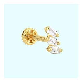 Sembol Gold 14 Ayar Tria Altın Baget Tragus Piercing