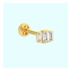 Sembol Gold 14 Ayar Tria Altın Baget Tragus Piercing