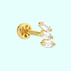 Sembol Gold 14 Ayar Tria Altın Baget Tragus Piercing