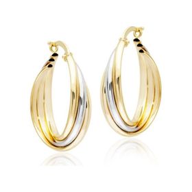 Sembol Gold 14 Ayar Üç Sarma Altın Halka Küpe