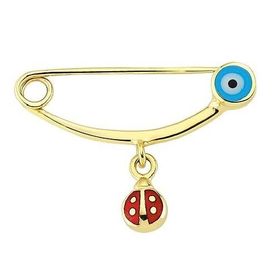 Sembol Gold 14 Ayar Uğuböcekli Altın Çocuk İgne