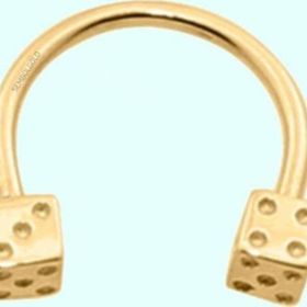 Sembol Gold 14 Ayar Zar Altın Yarım Halka Kulak Piercing
