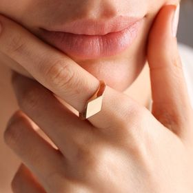 Sembol Gold 14K Kişiselleştir Altın Şövalye Yüzük