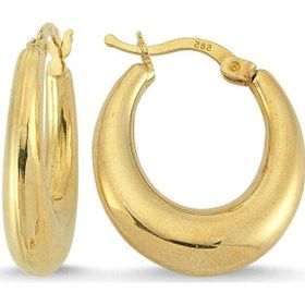 Sembol Gold 2.0 cm 14 Ayar Altın Damla Halka Küpe