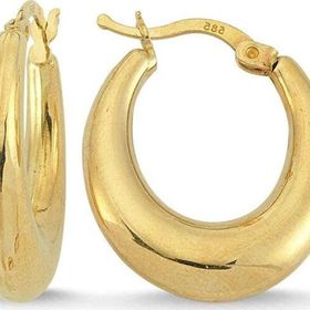 Sembol Gold 2.0 cm 14 Ayar Altın Damla Halka Küpe