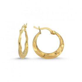 Sembol Gold 2.0 cm 14 Ayar Altın Halka Küpe