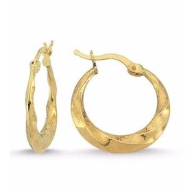 Sembol Gold 2.0 cm 14 Ayar Altın Halka Küpe