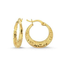 Sembol Gold 2.0 cm 14 Ayar Altın Halka Küpe