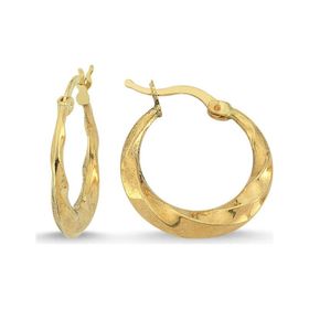 Sembol Gold 2.0 cm 14 Ayar Altın Halka Küpe