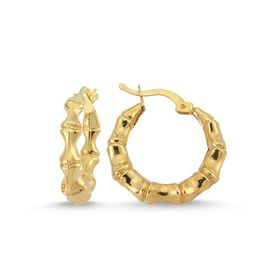 Sembol Gold 2.1 cm 14 Ayar Altın Halka Küpe