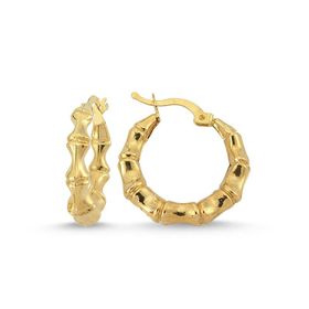 Sembol Gold 2.1 cm 14 Ayar Altın Halka Küpe
