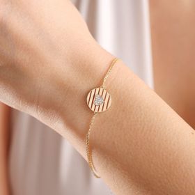 Sembol Gold 8 Ayar Altın Kalp Bileklik