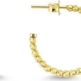 Sembol Gold Altın Halka Küpe