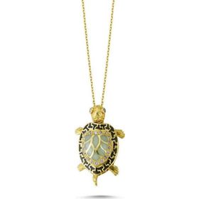 Sembol Gold Altın Kaplumbağa Kolye