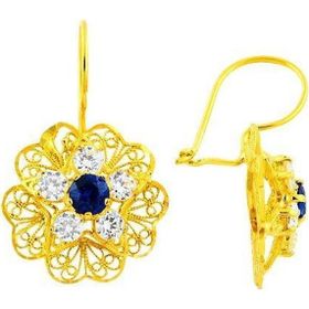 Sembol Gold Altın Papatya Küpe