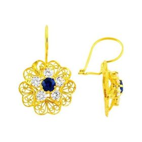 Sembol Gold Altın Papatya Küpe