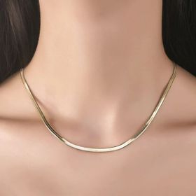 Sembol Gold Balık Sırtı 50 cm 14 Ayar 5.0 mm Altın Zincir