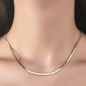 Sembol Gold Balık Sırtı 50 cm 14 Ayar 5.0 mm Altın Zincir