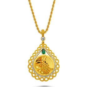 Sembol Gold Burgu Halat Zincirli Sonsuzluk Tuğralı Altın Kolye