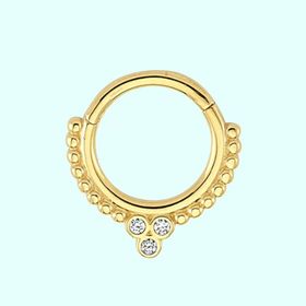 Sembol Gold Cemre 14 Ayar Altın Halka Piercing