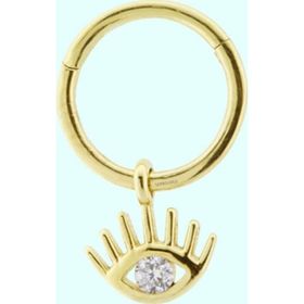 Sembol Gold Göz 14 Ayar Altın Halka Piercing