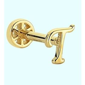 Sembol Gold -T- Harf 14 Ayar Tragus Altın Piercing
