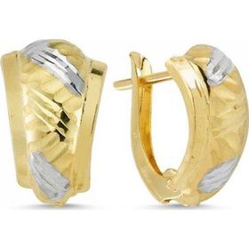 Sembol Gold Taşsız Altın Küpe