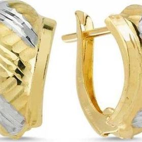 Sembol Gold Taşsız Altın Küpe