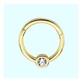 Sembol Gold Tektaş 14 Ayar Altın Halka Piercing