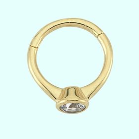 Sembol Gold Tektaş 14 Ayar Altın Halka Piercing