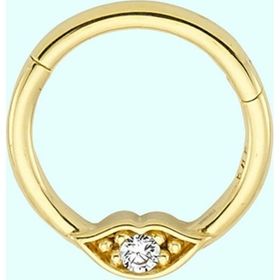 Sembol Gold Tektaş Dudak 14 Ayar Altın Halka Piercing