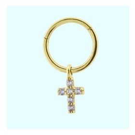 Sembol Hac 14 Ayar Gold Altın Halka Piercing