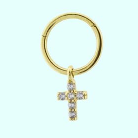 Sembol Hac 14 Ayar Gold Altın Halka Piercing