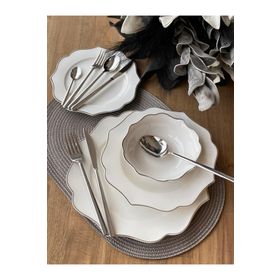 Sembol Negro Silver 6 Kişilik 24 Parça Yemek Takımı