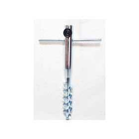 Şen Bahçe Plaj 40 cm Plastik Plaj Şemsiye Kazığı Burgulu Metal Sıkma Aparatlı
