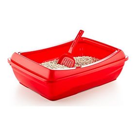 Şen Kırmızı Kedi Tuvaleti