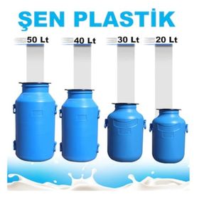 Şen Plastik 20 lt İçi Beyaz Süt Güğümü Varil