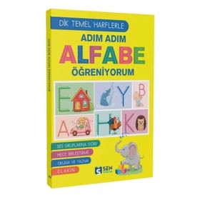 Sen Yayınları Adım Adım Alfabe Öğreniyorum Dik Temel Harflarle