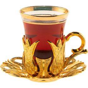 Sena 102-K-Y Hanedan 6 Kişilik Gold Çay Seti