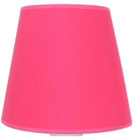 Şenay Koyu Pembe Aydınlatma Metal Ayak Modern Konik Kumaş Abajur