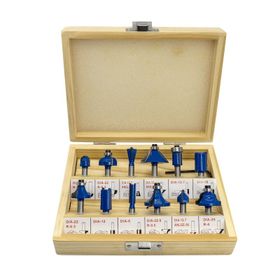 Senbang 8 mm Sap 12 Parça Ahşap Freze Uç Seti