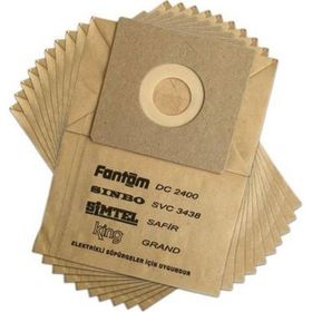 Seninürünün Fantom Dc 4300 4 Çeker 3 Katlı Kağıt 30 Adet Uyumlu Süpürge Toz Torba