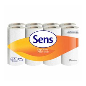 Sens Çift katlı 8'li Paket Kağıt Havlu (3 adet)