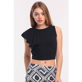 Sense BLZ33428 Volan Detaylı Krep Bluz