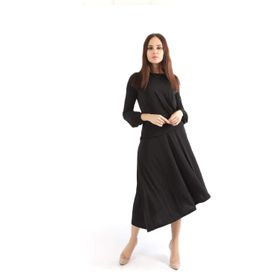 Sense ELB32267 Siyah Beli Volanlı Sandy Kadın Elbise
